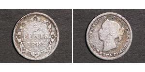 5 Cent Newfoundland and Labrador Silver Victoria (1819 - 1901)