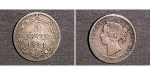 5 Cent Newfoundland and Labrador Silver Victoria (1819 - 1901)