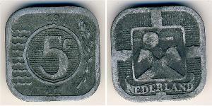 5 Cent Reino de los Países Bajos (1815 - ) Zinc 