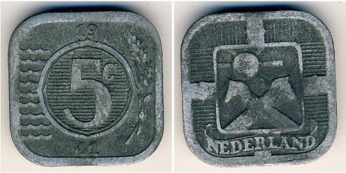 5 Cent 荷兰王国 Zinc 