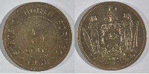 5 Cent Borneo Septentrional (1882-1963)  