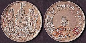 5 Cent Borneo Septentrional (1882-1963)  