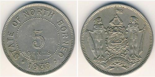 5 Cent Borneo del Nord (1882-1963)  