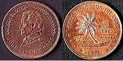 5 Cent Kokosinseln  