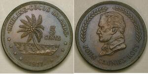 5 Cent Kokosinseln  