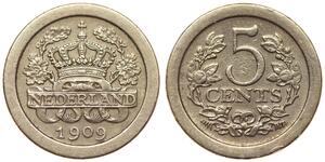 5 Cent Países Bajos  