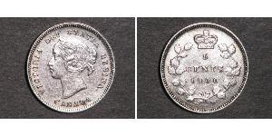 5 Cent 加拿大 銀 维多利亚 (英国君主)