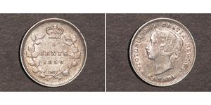 5 Cent 加拿大 銀 维多利亚 (英国君主)