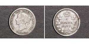 5 Cent 加拿大 銀 维多利亚 (英国君主)