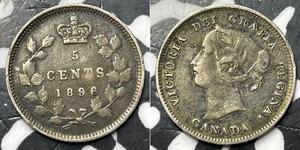 5 Cent 加拿大 銀 维多利亚 (英国君主)