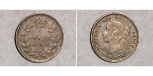 5 Cent 加拿大 銀 维多利亚 (英国君主)