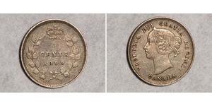 5 Cent 加拿大 銀 维多利亚 (英国君主)