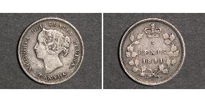 5 Cent 加拿大 銀 维多利亚 (英国君主)