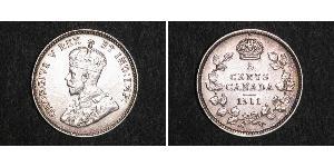 5 Cent 加拿大 銀 乔治五世  (1865-1936)