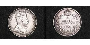 5 Cent 加拿大 銀 爱德华七世 (1841-1910)