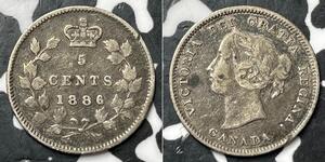 5 Cent 加拿大 銀 维多利亚 (英国君主)