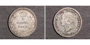 5 Cent 加拿大 銀 维多利亚 (英国君主)