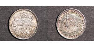 5 Cent 加拿大 銀 维多利亚 (英国君主)