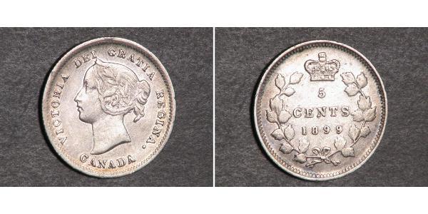 5 Cent 加拿大 銀 维多利亚 (英国君主)