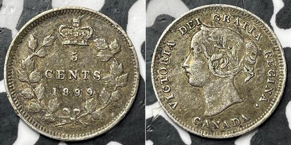 5 Cent 加拿大 銀 维多利亚 (英国君主)