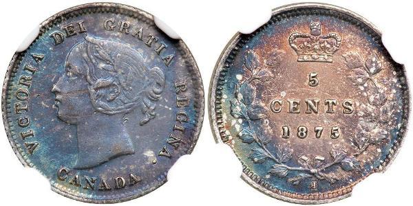 5 Cent 加拿大 銀 维多利亚 (英国君主)