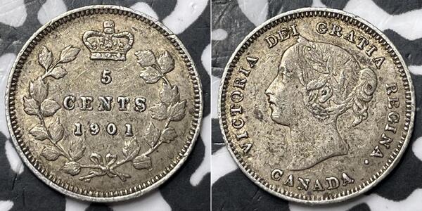 5 Cent 加拿大 銀 维多利亚 (英国君主)