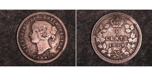 5 Cent 加拿大 銀 维多利亚 (英国君主)