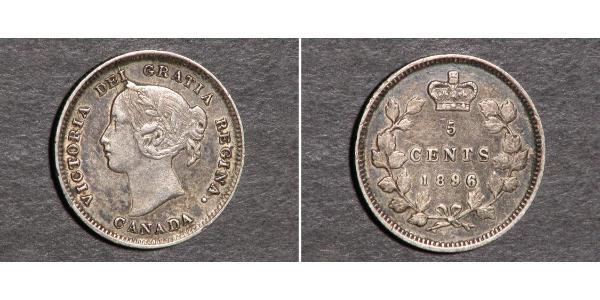5 Cent 加拿大 銀 维多利亚 (英国君主)