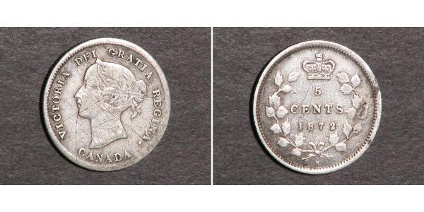 5 Cent 加拿大 銀 维多利亚 (英国君主)
