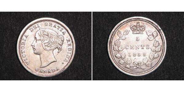 5 Cent 加拿大 銀 维多利亚 (英国君主)