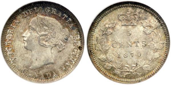 5 Cent 加拿大 銀 维多利亚 (英国君主)