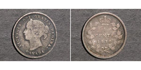 5 Cent 加拿大 銀 维多利亚 (英国君主)