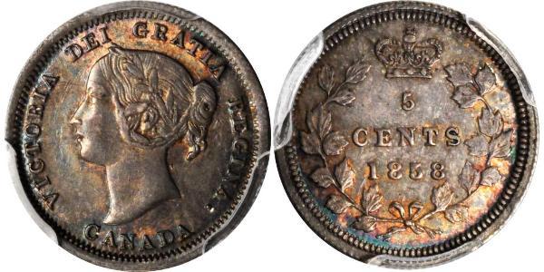 5 Cent 加拿大 銀 维多利亚 (英国君主)