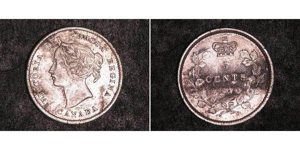 5 Cent 加拿大 銀 维多利亚 (英国君主)