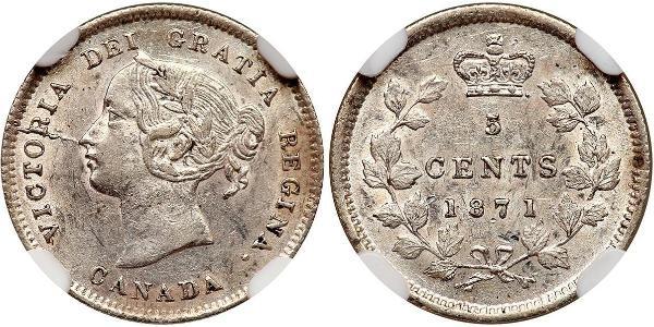 5 Cent 加拿大 銀 维多利亚 (英国君主)