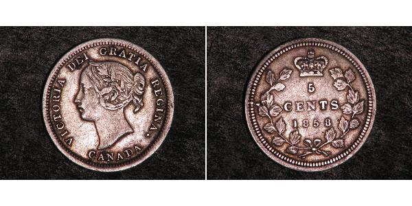 5 Cent 加拿大 銀 维多利亚 (英国君主)
