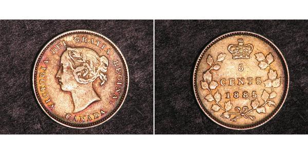 5 Cent 加拿大 銀 维多利亚 (英国君主)