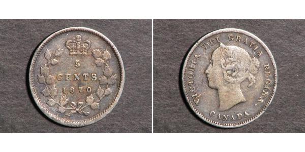 5 Cent 加拿大 銀 维多利亚 (英国君主)