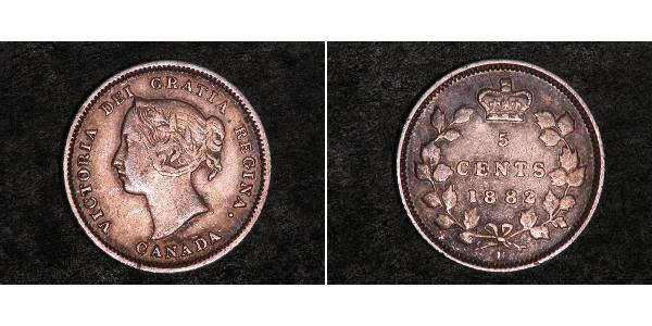 5 Cent 加拿大 銀 维多利亚 (英国君主)