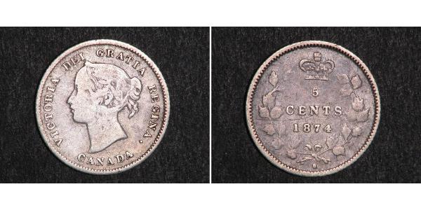 5 Cent 加拿大 銀 维多利亚 (英国君主)