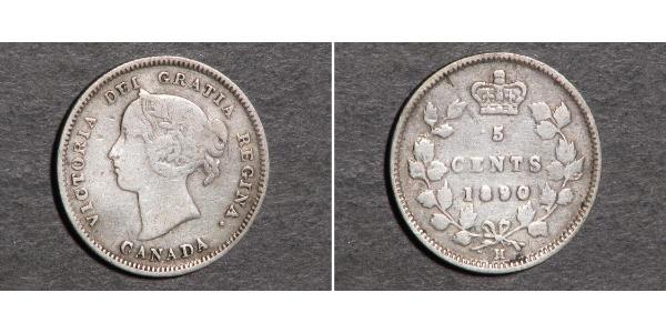 5 Cent 加拿大 銀 维多利亚 (英国君主)