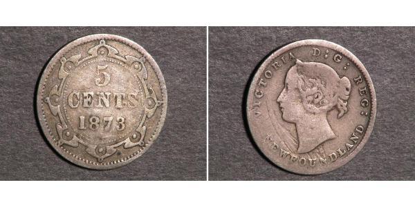 5 Cent 紐芬蘭與拉布拉多 銀 维多利亚 (英国君主)