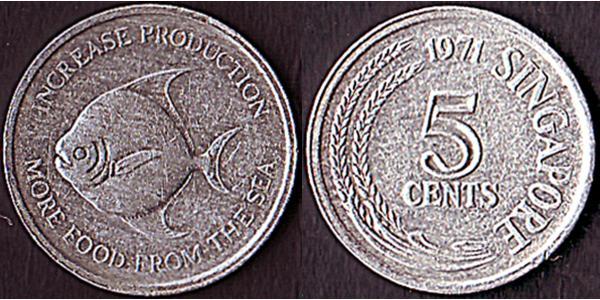 5 Cent Singapore 铝 