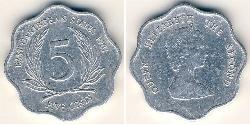 5 Cent  铝 伊丽莎白二世 (1926-2022)