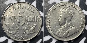 5 Cent 加拿大 镍 乔治五世  (1865-1936)