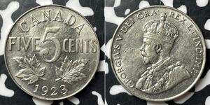 5 Cent 加拿大 镍 乔治五世  (1865-1936)