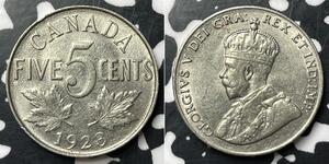 5 Cent 加拿大 镍 乔治五世  (1865-1936)