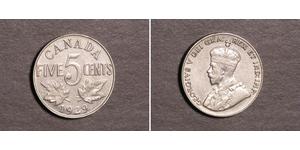5 Cent 加拿大 镍 乔治五世  (1865-1936)