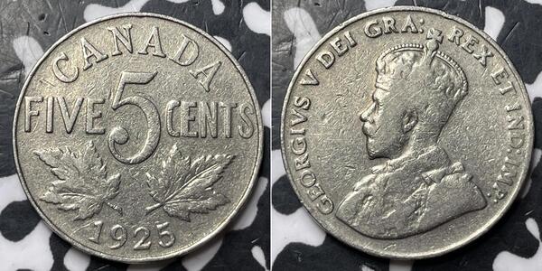 5 Cent 加拿大 镍 乔治五世  (1865-1936)