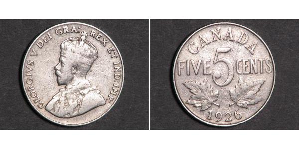 5 Cent 加拿大 镍 乔治五世  (1865-1936)
